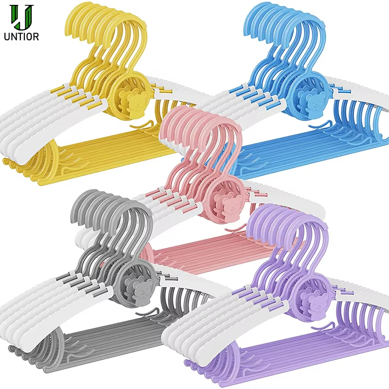 Baby Clothing Hanging Rack - 10แพ็คAnti-Slipแขวนเสื้อผ้าเด็กปรับเก็บเสื้อผ้าเด็กRackจัดระเบียบเสื้อผ้าตู้เสื้อผ้าCoat Rack