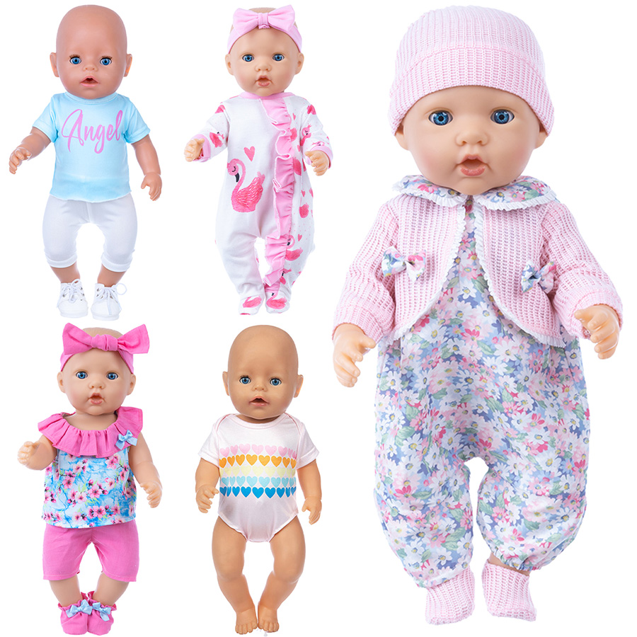 Baby Clothing Usa - เสื้อผ้าตุ๊กตาสำหรับตุ๊กตารีบอร์นขนาด 18 นิ้วชุดนอนน่ารักสำหรับ 45 ซม. ตุ๊กตาทารกแรกเกิดของเล่นเด็กผู้หญิงตุ๊กตาเสื้อผ้าอุปกรณ์เสริมนีนูโก