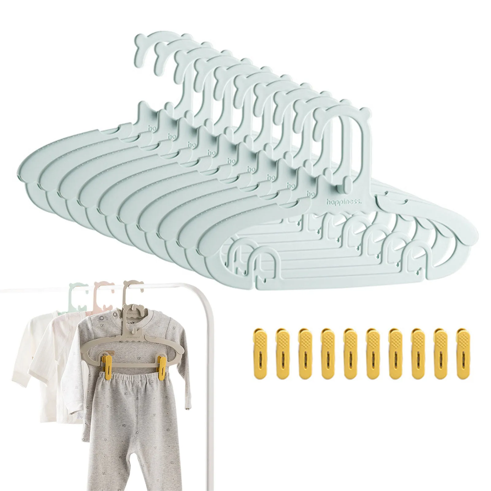 ราวแขวนเสื้อผ้าเด็กแบบปรับได้  - Baby Clothing Hanging Rack บทวิจารณ์และราคา