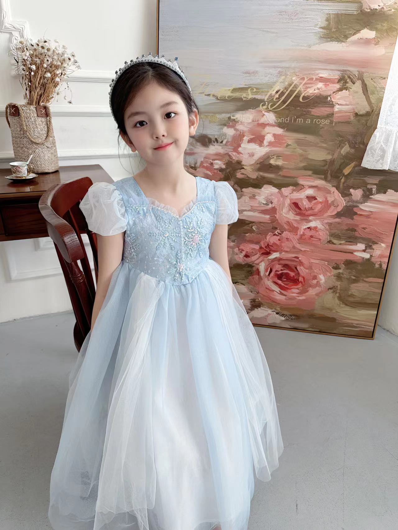 ชุดเดรสปักลายเอลซ่าสำหรับเด็กผ - Baby Clothing Dresser บทวิจารณ์และราคา