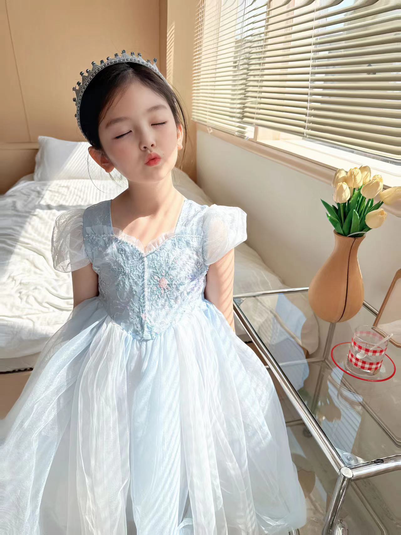 ชุดเดรสปักลายเอลซ่าสำหรับเด็กผ - Baby Clothing Dresser บทวิจารณ์และราคา