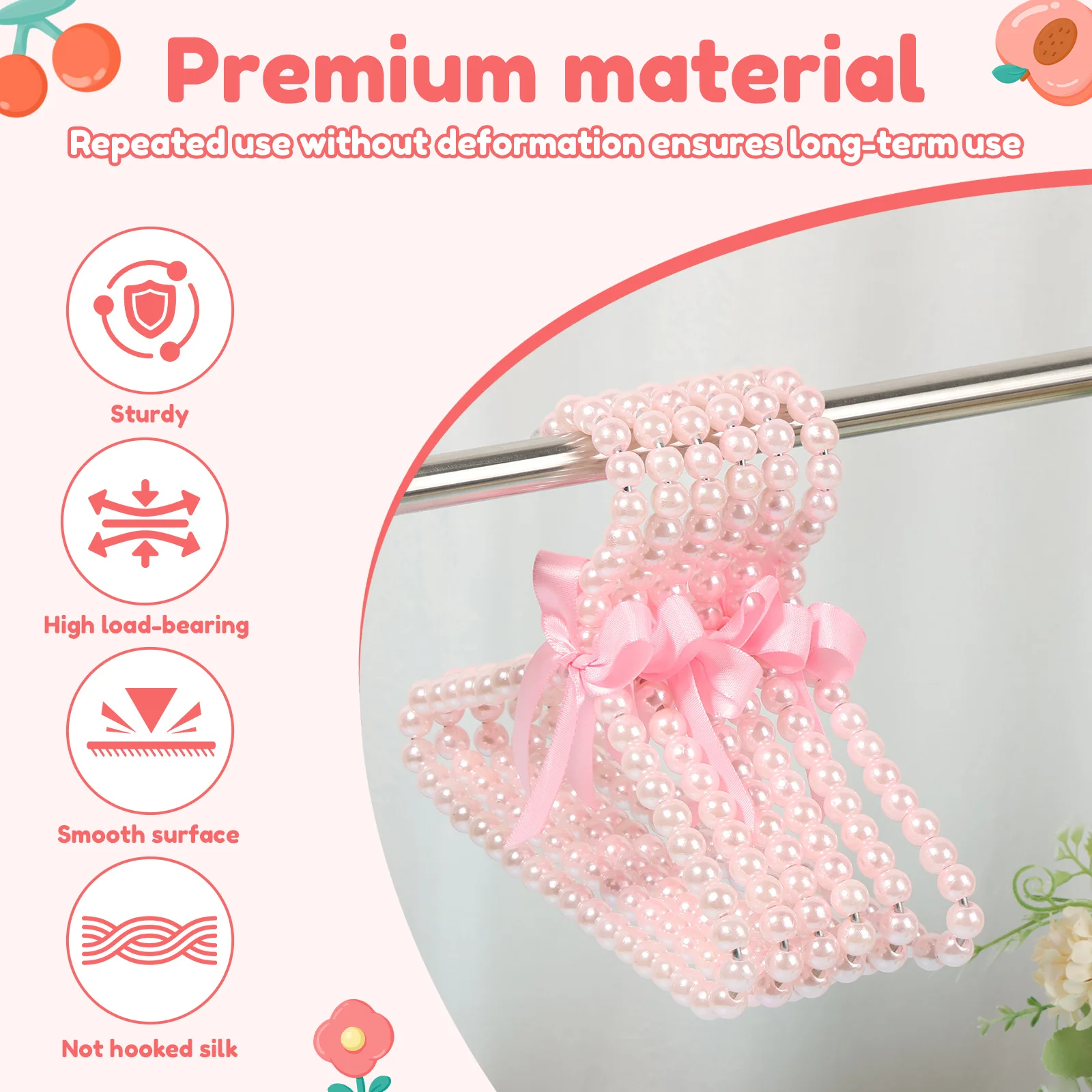 ไม้แขวนเสื้อมุก 12 ชิ้นสำหรับเ - Baby Clothing Dividers บทวิจารณ์และราคา