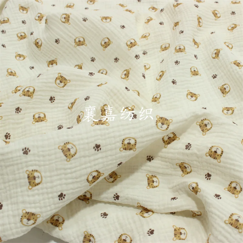 100X135 ซม.ผ้าฝ้าย Crepe Tiger - Baby Clothing Organic บทวิจารณ์และราคา